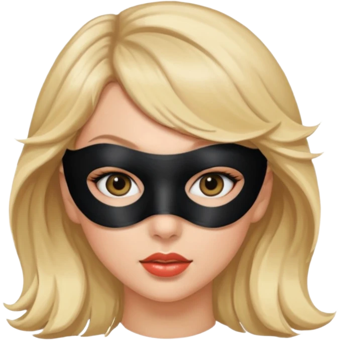 taylor swift  black eye mask on eyes emoji