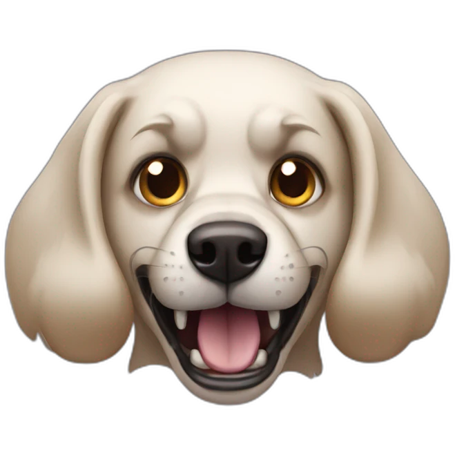 scary dog emoji