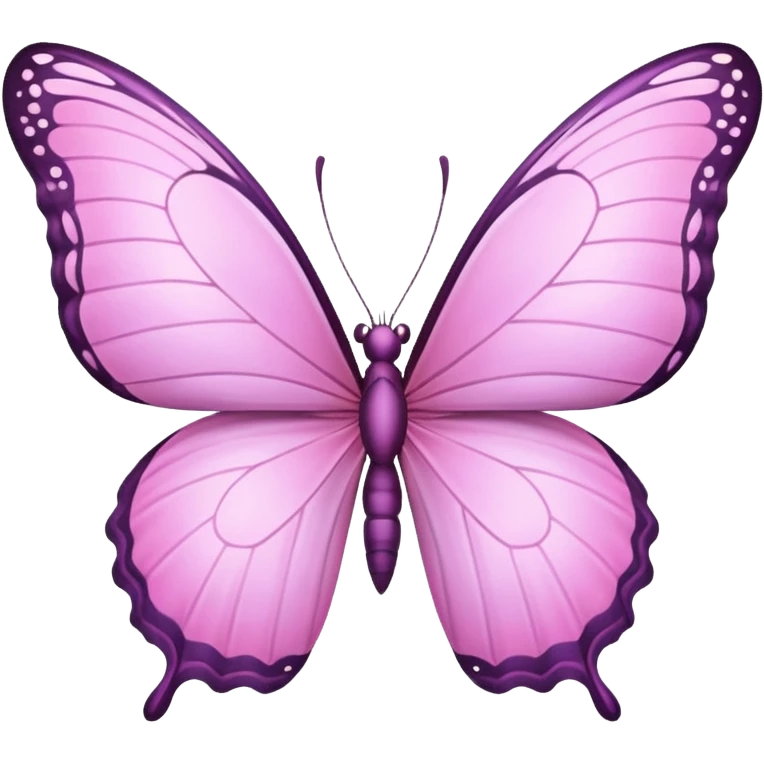 Pink lilac Butterfly emoji