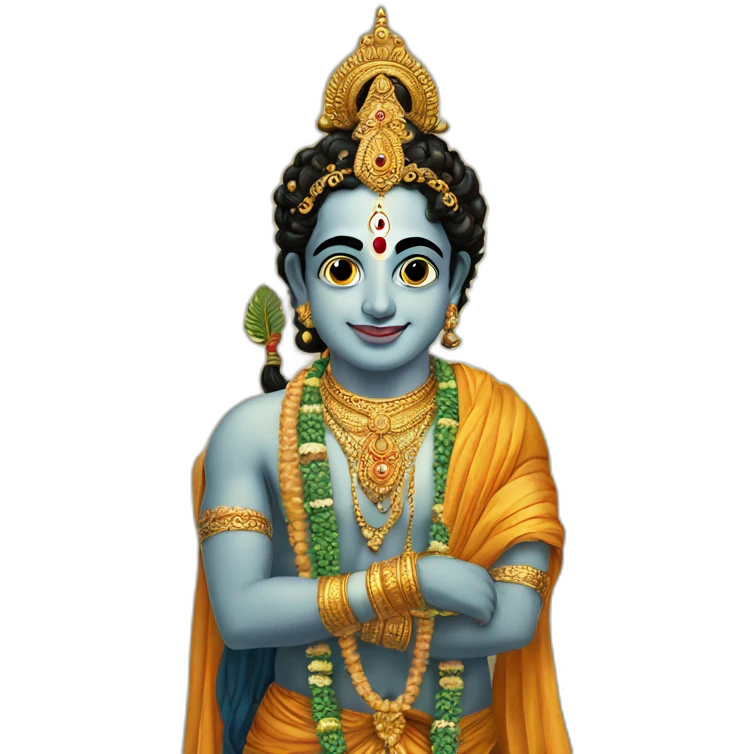 Lord Krishna with yadav  emoji