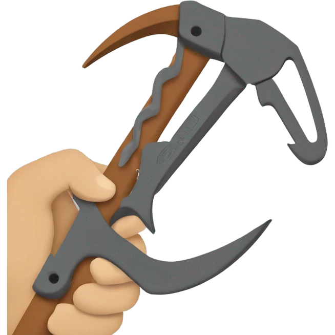 Ironworker tying rebar with rebar pliers  emoji