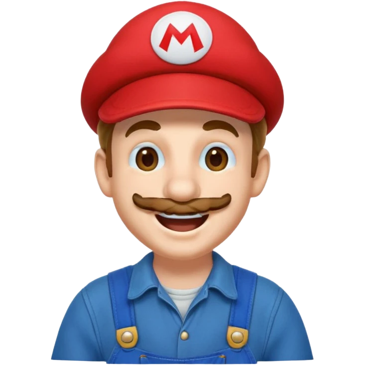Laughing Mario emoji