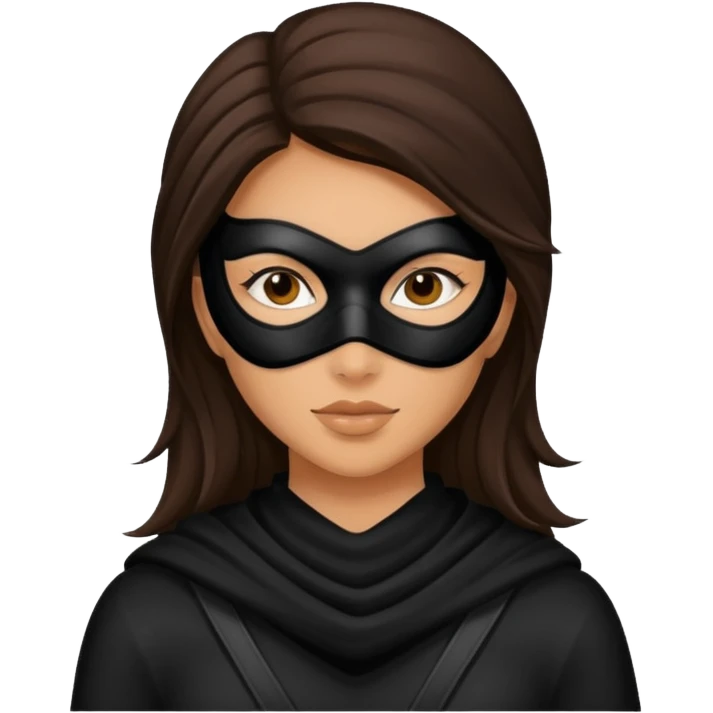 thief  brunette woman emoji