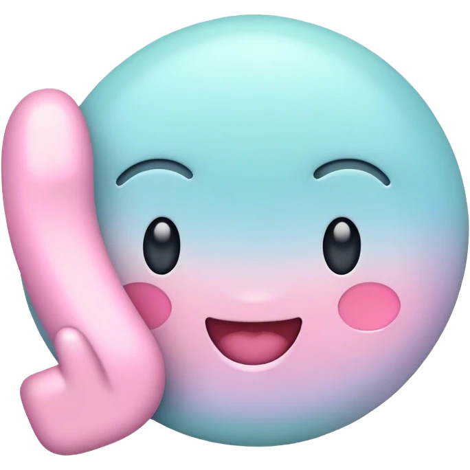 pastel sign say "hello" emoji