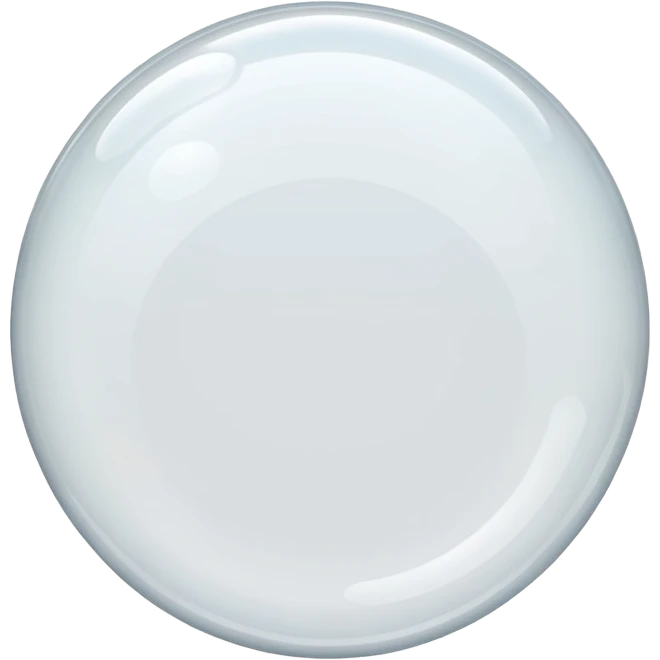 white empty transparent bubble emoji