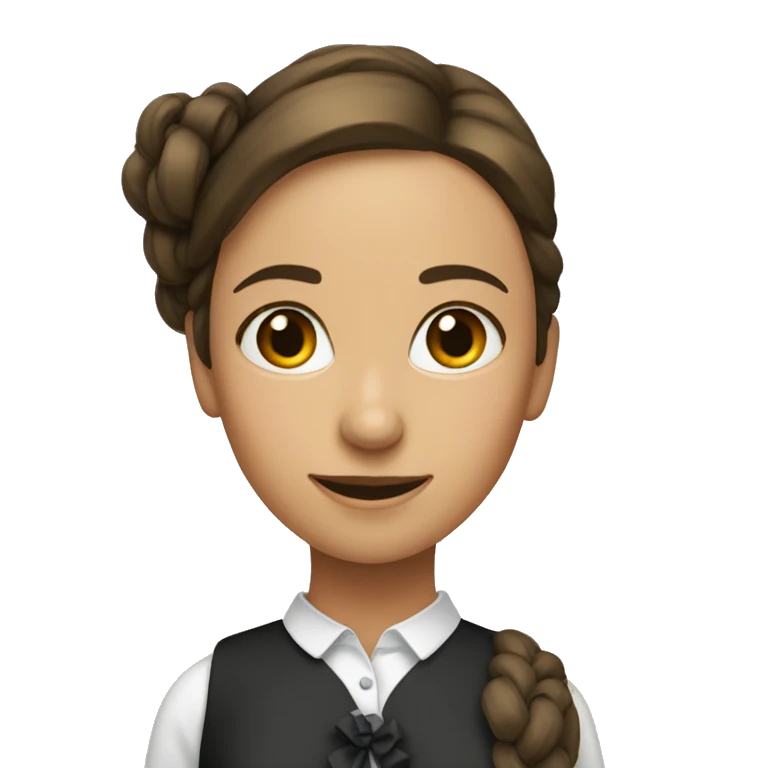 Femme avec un noeud papillon emoji