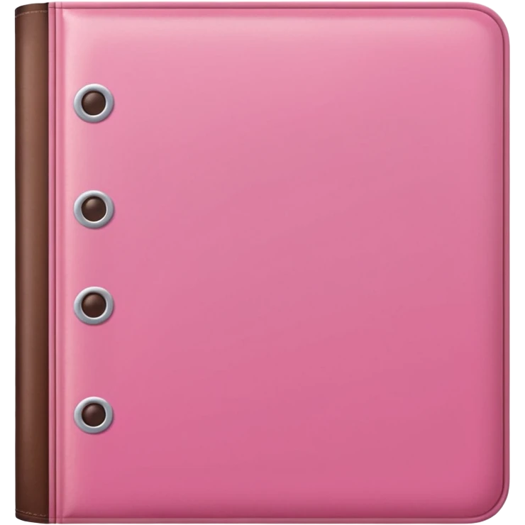 pink and brown polka dot file book emoji