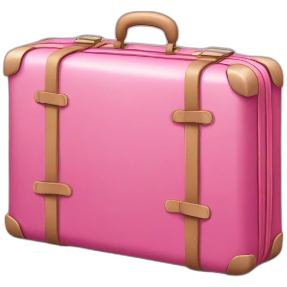 Pink suitcase emoji