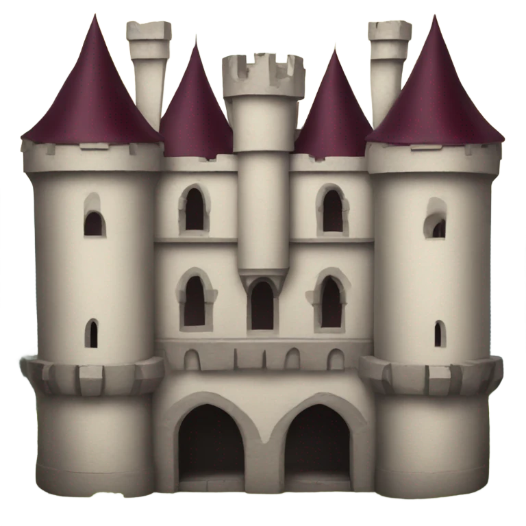 burgundy vampire castle emoji