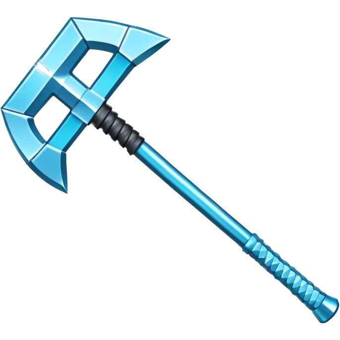 Minecraft diamond pickaxe emoji