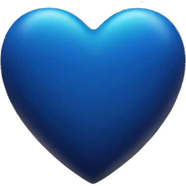 Vibrant blue heart with the night sky in it emoji