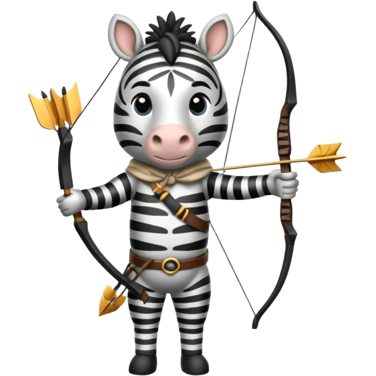 zebra archer emoji