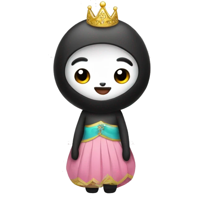 Pingun with a dress emoji