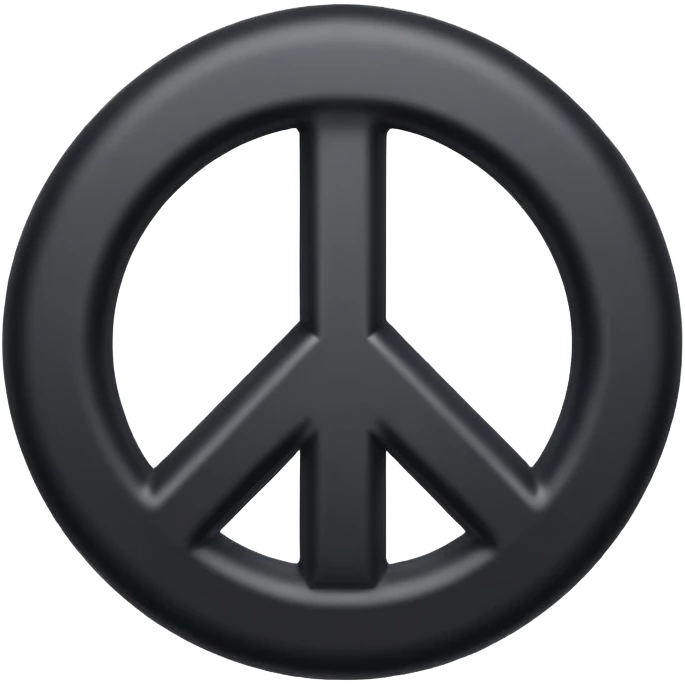 Paz con  black emoji