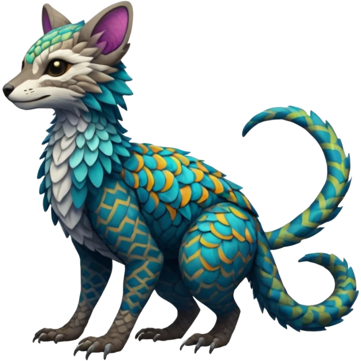 Modern Realistic Rare Fantasy Vernid-Trico-species by LiLaiRa full body emoji