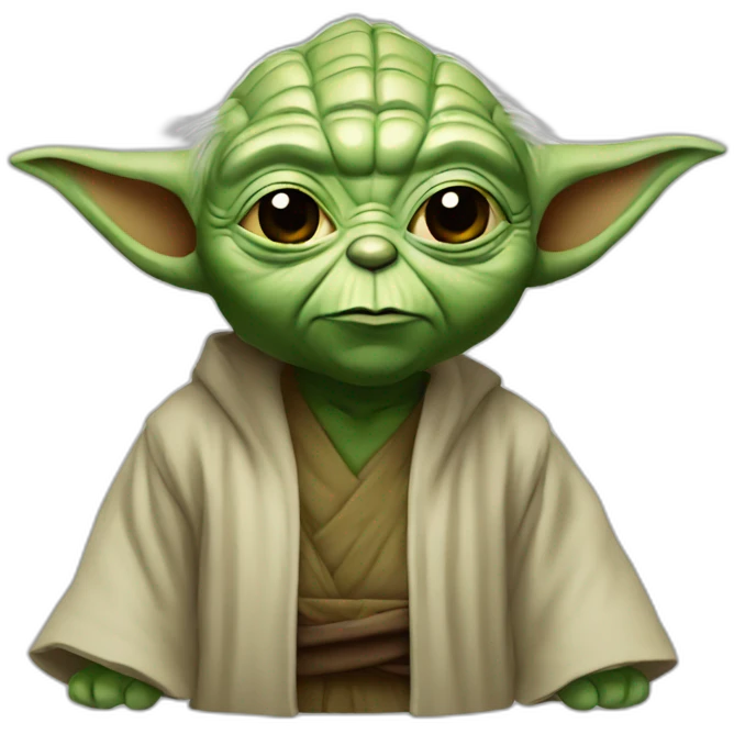 Yoda with goloum emoji