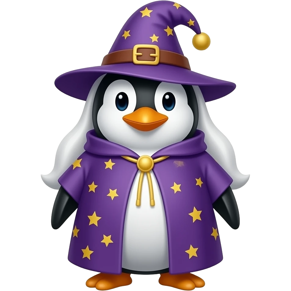 Penguin Wizard emoji