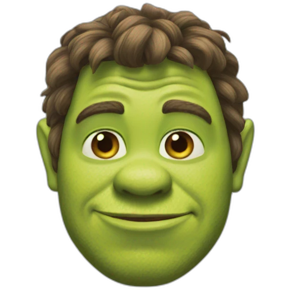 Shrek but blue emoji