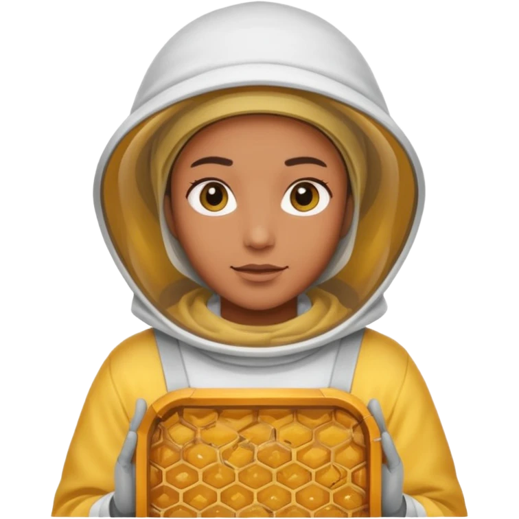 Beekeeper white clothes emoji