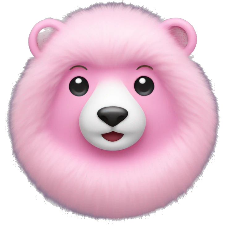 A pink mink fur emoji