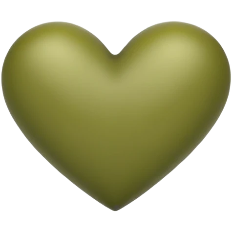 Olive green heart  emoji