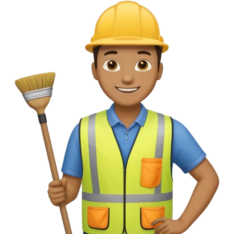 Street Cleaner - broom & vest





 emoji