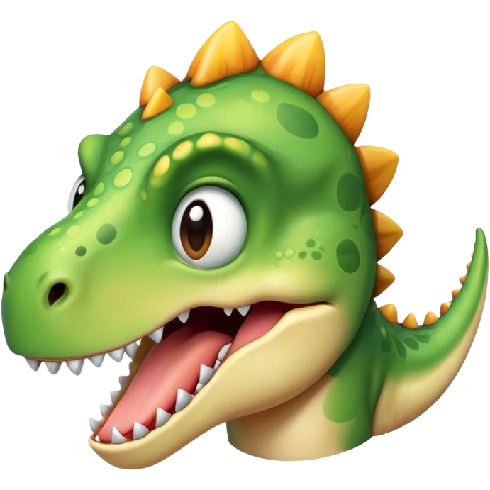 Dinosaur winking emoji