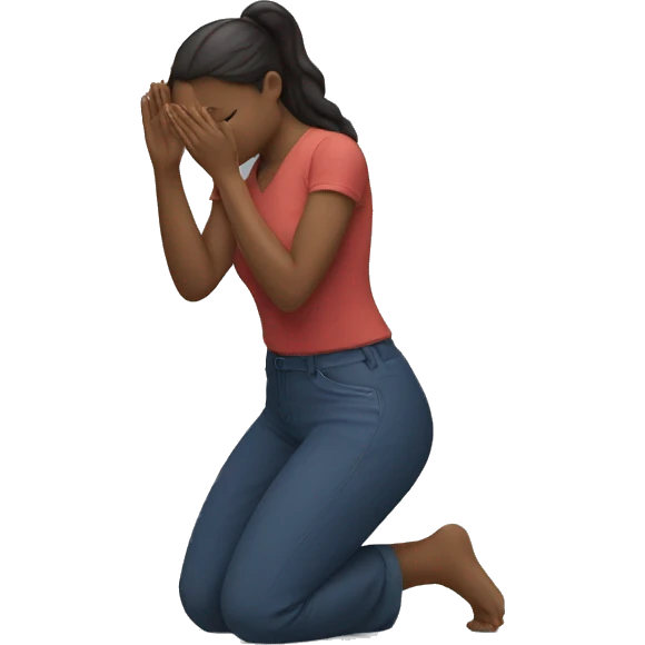 Kneeling woman emoji