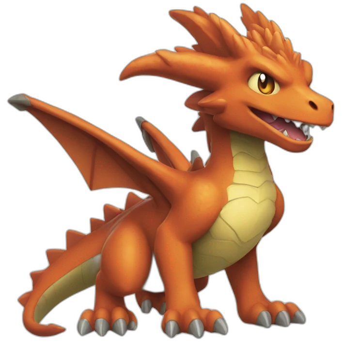 Dracofeu pokémon emoji