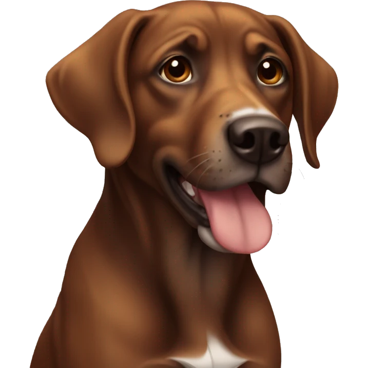 brown dog emoji