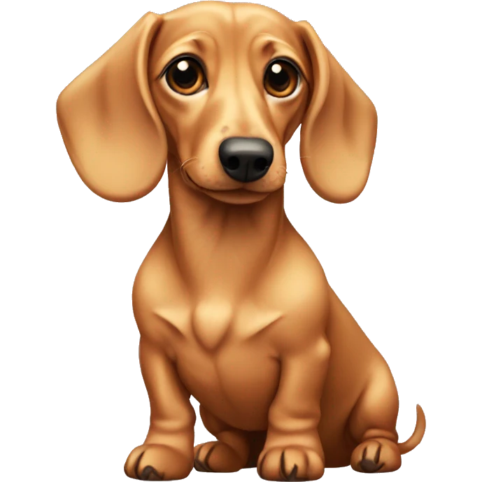 Blonde dachshund  emoji