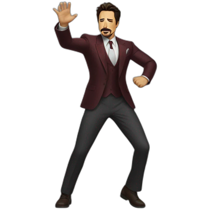 Tony Stark dance emoji