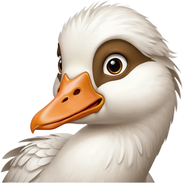 Surprised goose emoji