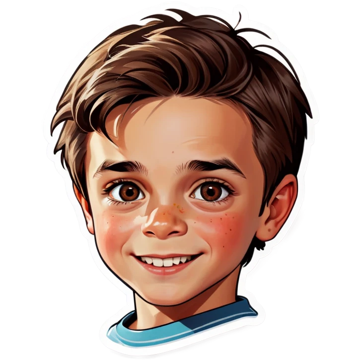 realistic portrait of a boy emoji