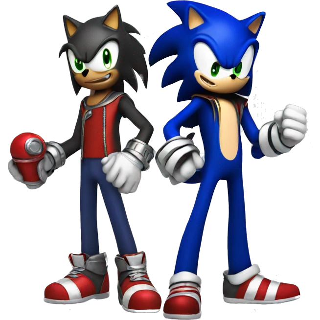 sonic and shadow emoji