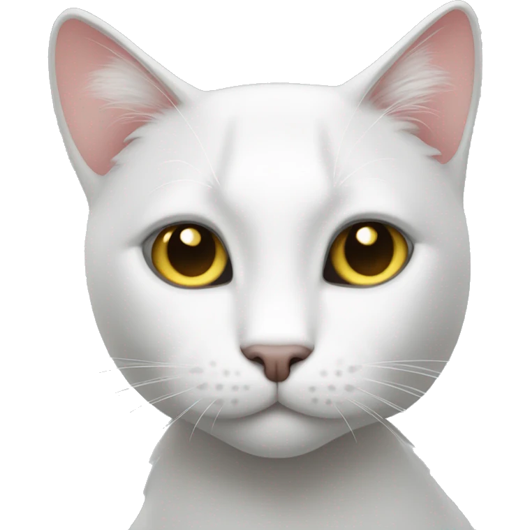 Grau weiße katze emoji
