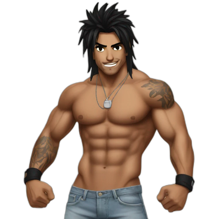 Zyzz pose emoji