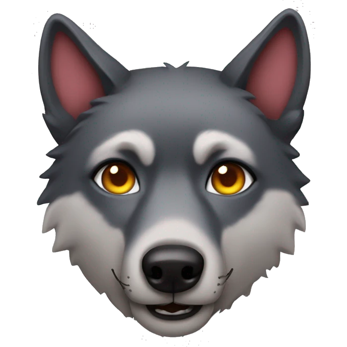 Wolf with heart eyes emoji