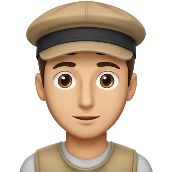 syrian guy wearing a cap saying ew emoji