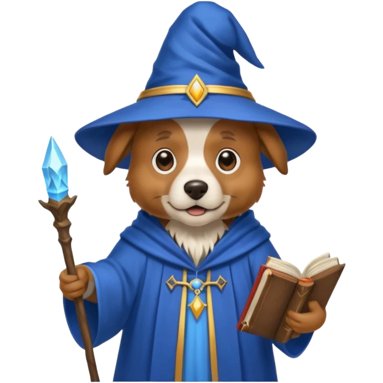 Dog wizard emoji