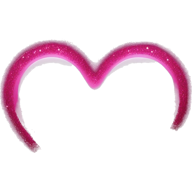 hot pink glitter heart  emoji