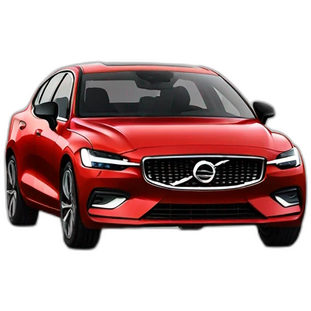 red 2021 volvo s60 emoji