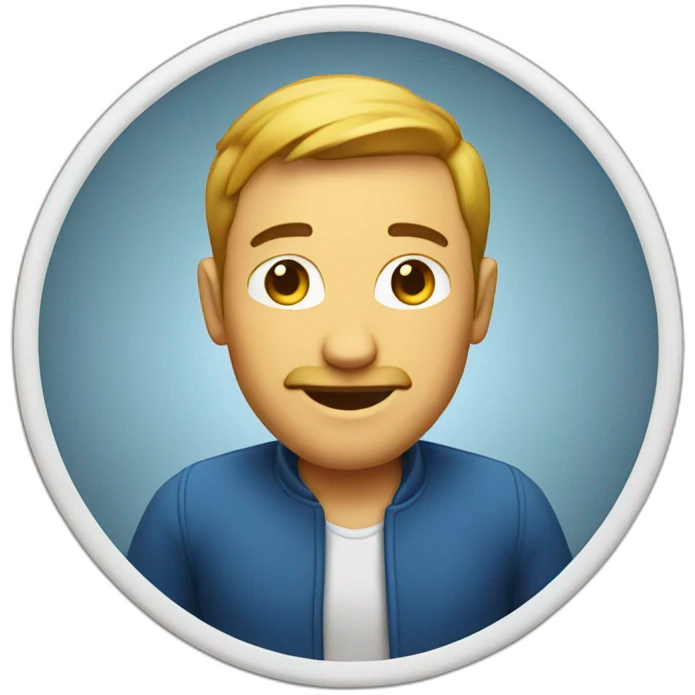 Homme sur table emoji