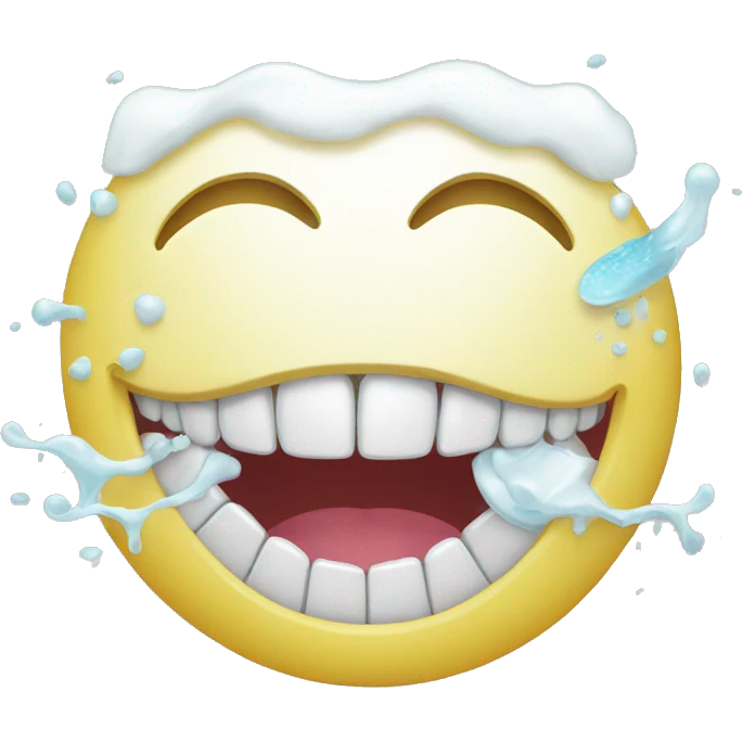 washing teeth emoji