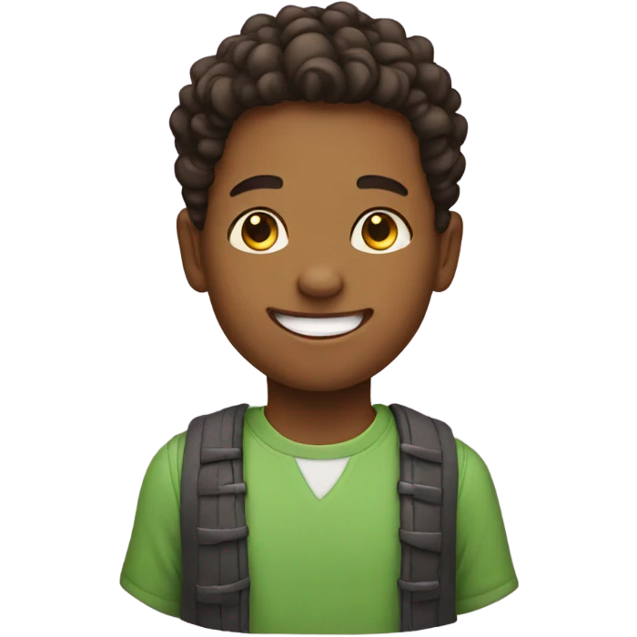 smiling boy with earrings emoji