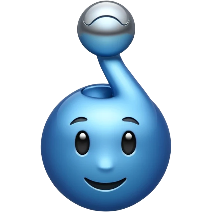 青い背景にX emoji