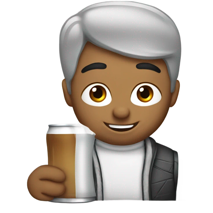 Drinking coors light  emoji