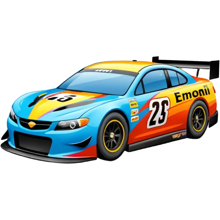 stock car auto racing emoji