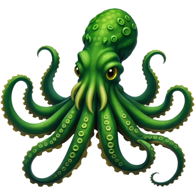 Green Kraken emoji