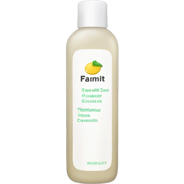 bottle of scalp scrub emoji